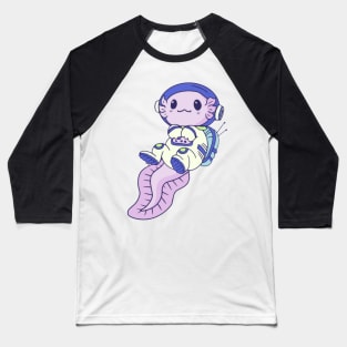 Astronaut Axolotl Baseball T-Shirt